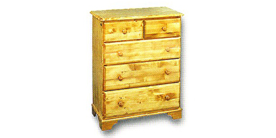 Ailsebury Pine 2 over 3 Chest of Drawers