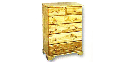 Ailsebury Pine 2 over 4 Chest of Drawers