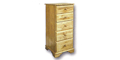Ailsebury Pine 5 Drawer Narrow Chest of Drawers