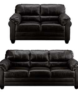Aimee Large and Regular Sofa - Black
