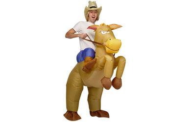 Unbranded Airblown Inflatable Cowboy and Horse Costume