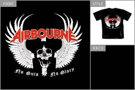Unbranded Airbourne (Skeletal Pilot) T-Shirt wea_W00094