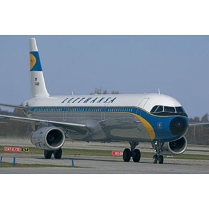 Unbranded Airbus A 321-100 Lufthansa Retro Design Plastic