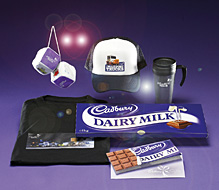 A Glass and a Half Production gift set of limited edition I love Airport Trucks merchandise with Cad