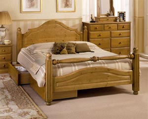 Airsprung- The Carolina- 5FT Kingsize Wooden Bedstead (CLON)