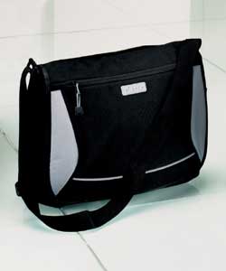Airtec Messenger Bag - Black and Silver