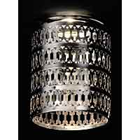 Unbranded AISN11 - Metal Cylinder Downlighter Cover - PAIR