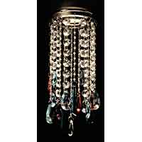 Unbranded AISN12 - Multi-coloured Glass Bead Downlighter Cover - PAIR