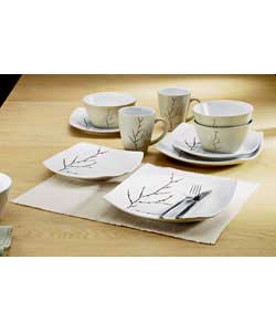 Aki 16 Piece Stoneware Dinner Set