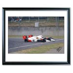 Measuring 28 x 42cm this print captures that memorable occasion when Alain and Ayrton clashed at