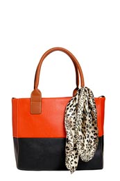 Unbranded Alana Oversized Tonal Shopper with Scarf