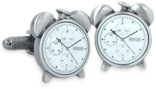 Alarm Clock Cufflinks