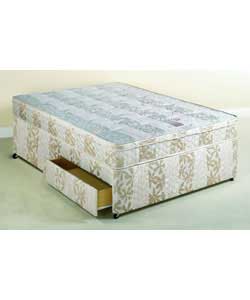 Albany Posture Zone Cushion Top Double Divan - 2 Drawers