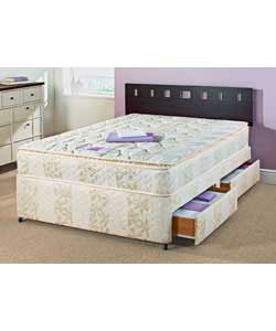Albany Posture Zone Latex Pillow Top Double Divan - 4 Drawer