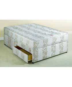 Albany Posture Zone Micro Quilt Double Divan - 2 Drawers