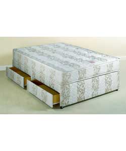 Albany Posture Zone Micro Quilt Double Divan - 4 Drawers