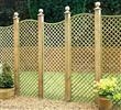 Unbranded Alderley Concave Top Trellis: (3x) 600mm(w) x 1.8m(h) - Pale Green
