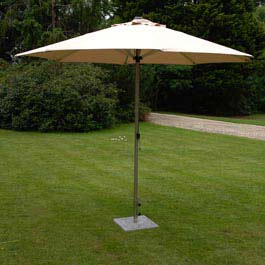 Alexander Rose Aluminium 3m dia Parasol Natural