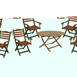 Unbranded Alexander Rose FSC Karri Folding Table 1.1m 4