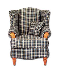Alexandria Wing Back Chair - Green