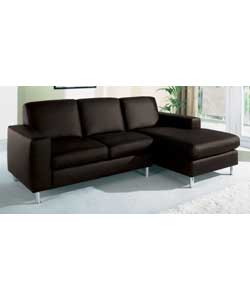 Alfa Chocolate Chaise Corner Group