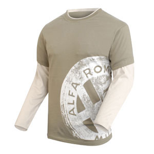 Unbranded Alfa Vintage Milano long sleeved logo T-shirt
