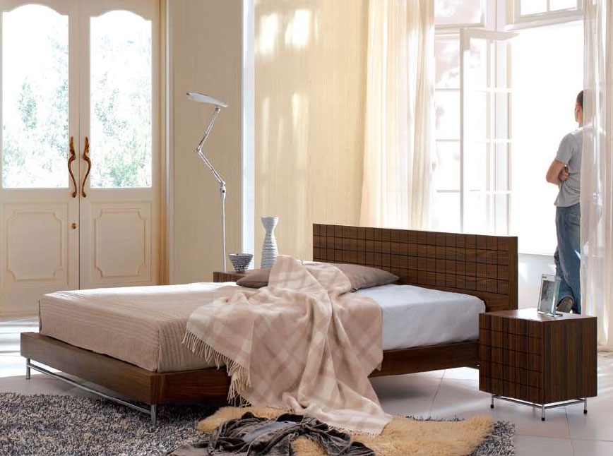 Unbranded Alfa Walnut Double Bed