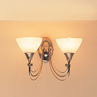 Alfaro Double Wall Light Antique Brass Effect