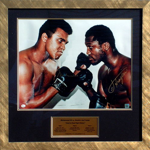 Unbranded Ali v Frazier - Head to Head dual signed presentation