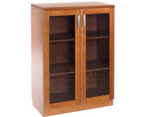 Unbranded Aliano glass door low cupboard