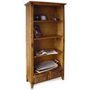 Alicia furniture rattan and wood bookcase