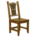 Alicia furniture rattan and wood dining chair
