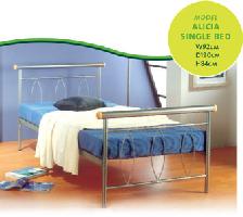 Alicia Silver bedstead 3ft Single