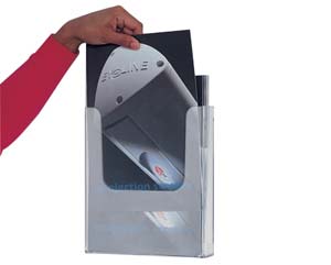 Unbranded All clear single velcro leaflet dispensers