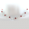Unbranded All Heart Necklace Silver and Carnelian