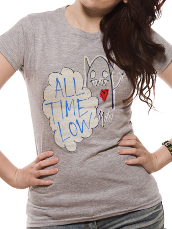 Unbranded All Time Low (Grey Monster) T-shirt mfl_atlmonskcp