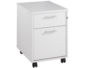 Unbranded All white mobile pedestals