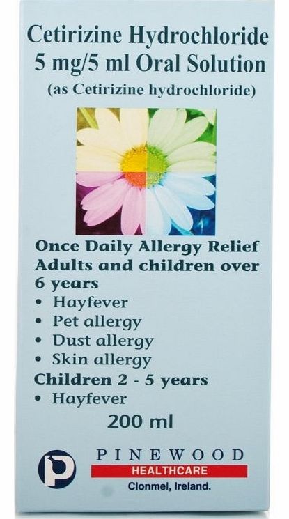 Unbranded Allergy and Hayfever Relief 5mg/5ml Oral Solution