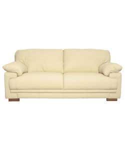 Allessandra Large Leather Sofa - Ivory