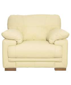 Allessandra Leather Chair - Ivory