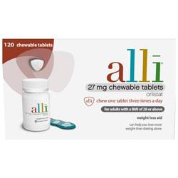Unbranded alli 27mg Chewable Tablets