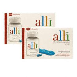 Unbranded Alli 60mg Hard 120 Capsules Twin Pack