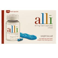 Unbranded Alli 60mg Hard 120 Capsules