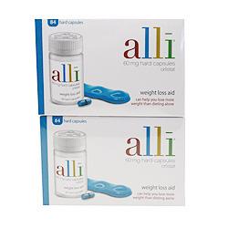 Unbranded alli 60mg hard capsule- 84 Twin Pack