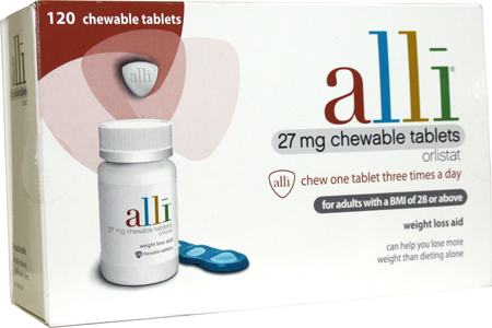 Unbranded Alli Chewable Tablets x 120
