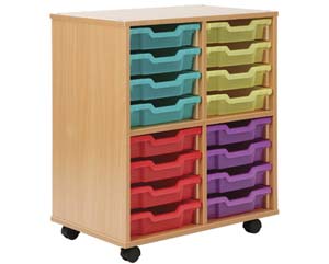 Unbranded Allsorts storage unit with 16 shallow trays
