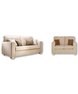 Ally Large and Regular Natural Sofas