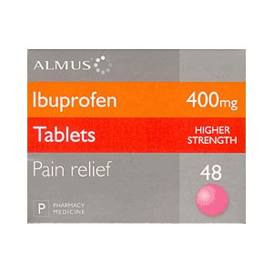 Unbranded Almus Ibuprofen Tablets 400mg (48)
