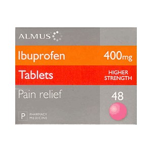 Unbranded Almus Ibuprofen Tablets 400mg (48)