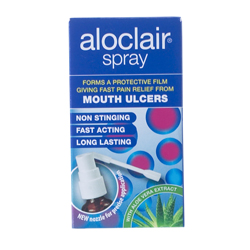 Aloclair Spray provides fast, long lasting relief from the pain of mouth ulcers and minor lesions. I
